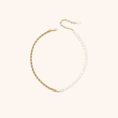 [Royal Vicky]Dualia Gold Pearl Necklace