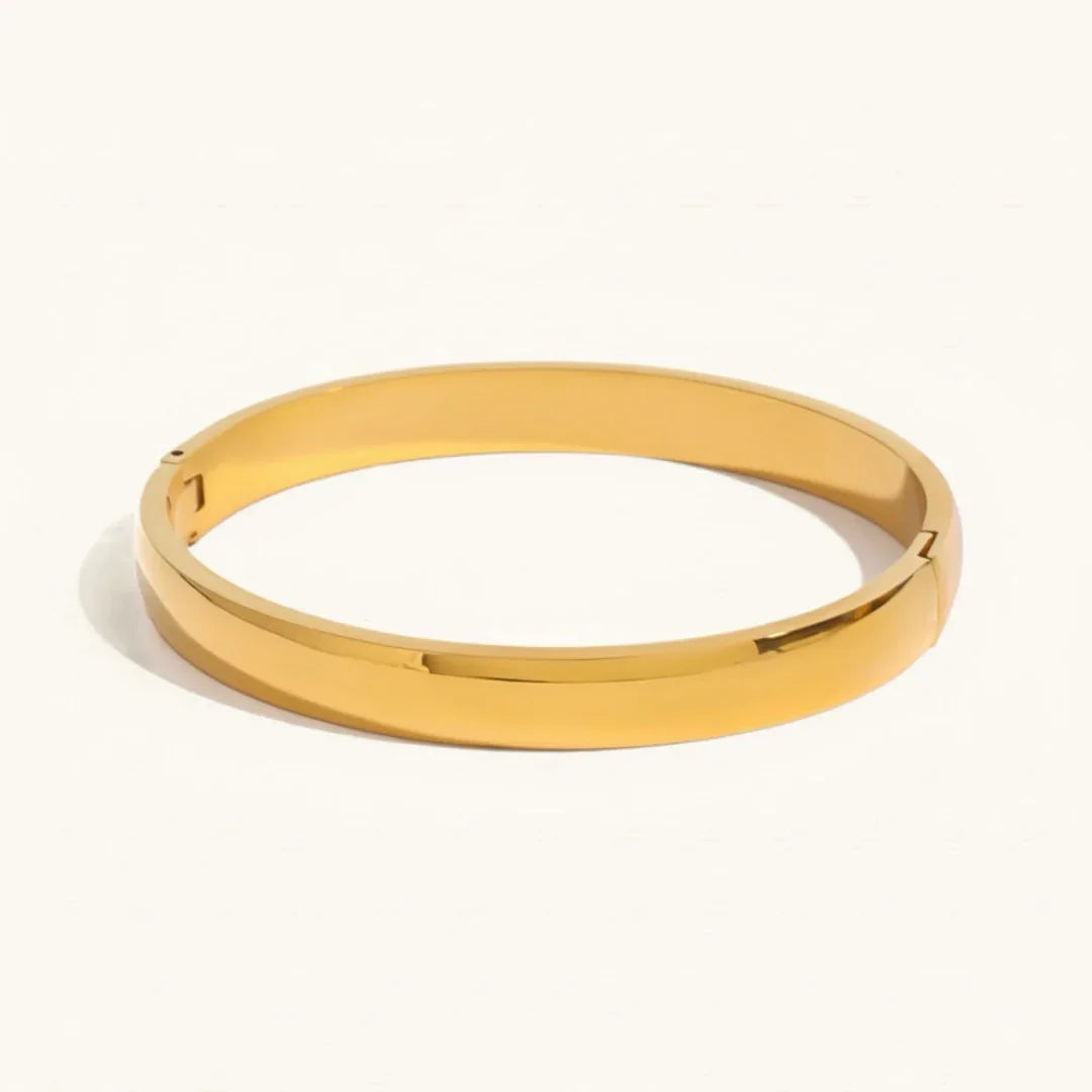 [Royal Vicky]Melina Large Stacking Gold Bangle