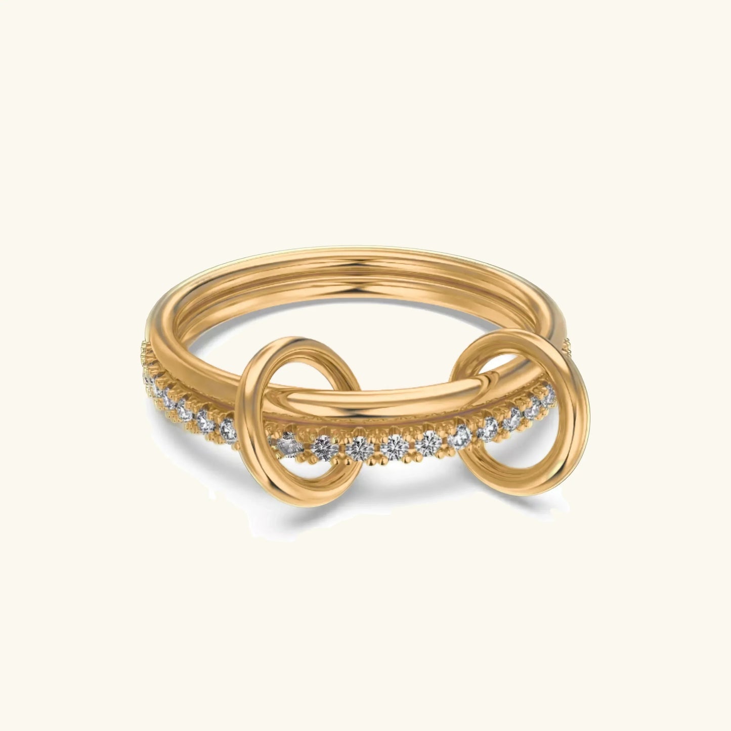 [Royal Vicky]Adela Stacked Diamond Ring