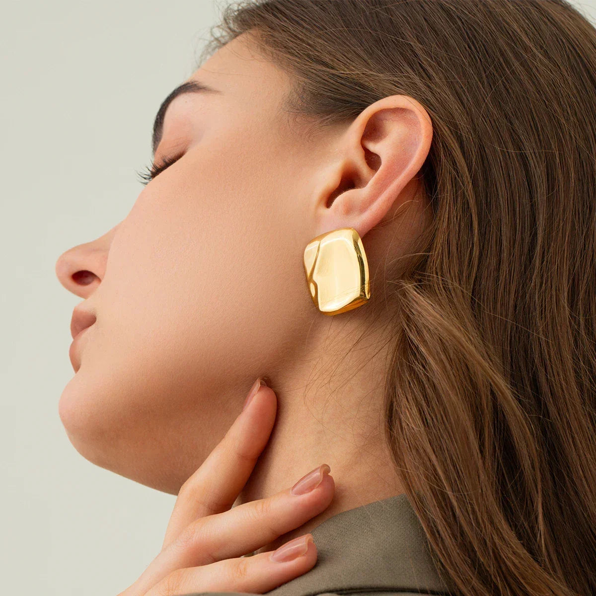 [Royal&Vicky]Poppy Gold Earrings