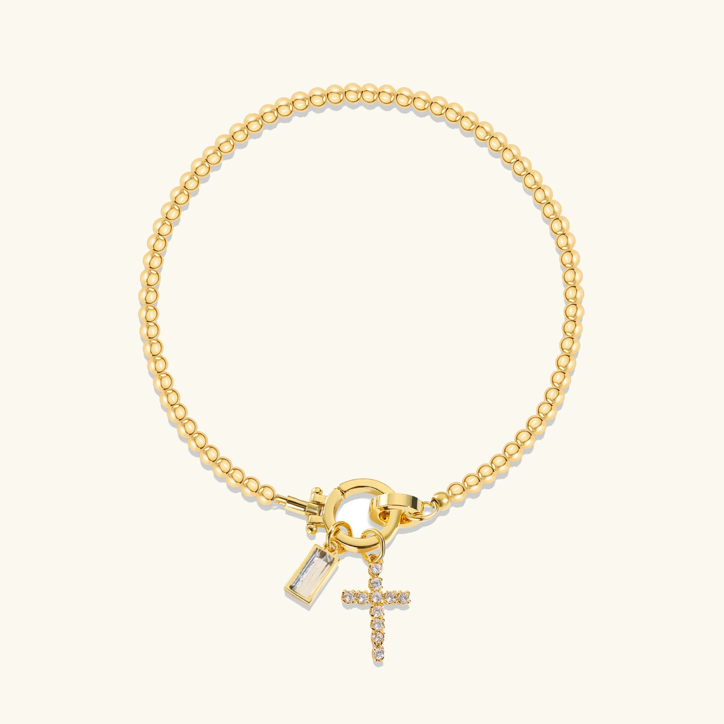 [Royal Vicky]Amalia Birthstone Cross Bracelet