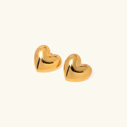 [Royal Vicky]Aubree Gold Heart Earrings