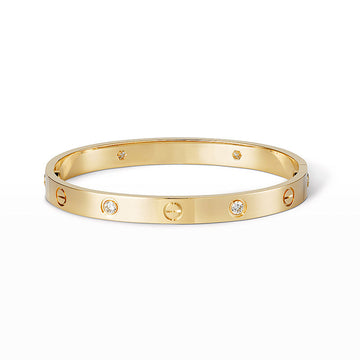 [Royal&Vicky]LOVE BRACELET 6.1MM 4 DIAMONDS