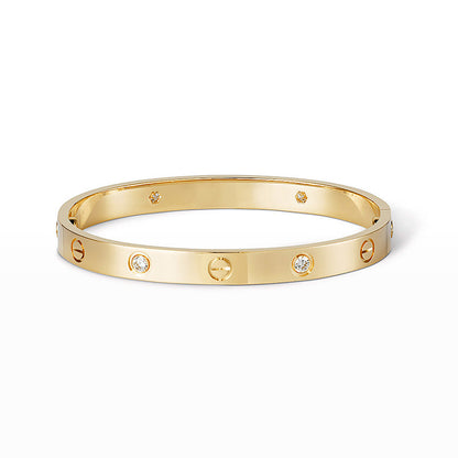 [Vicky] LIEBESARMBAND 6,1 MM 4 DIAMANTEN 