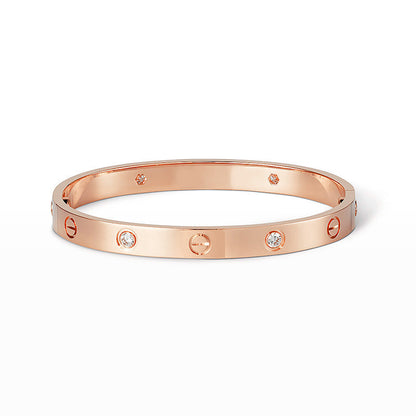 [Vicky] LIEBESARMBAND 6,1 MM 4 DIAMANTEN 