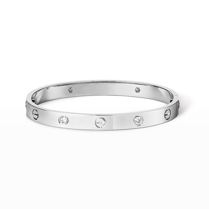 [Vicky] LIEBESARMBAND 6,1 MM 4 DIAMANTEN 