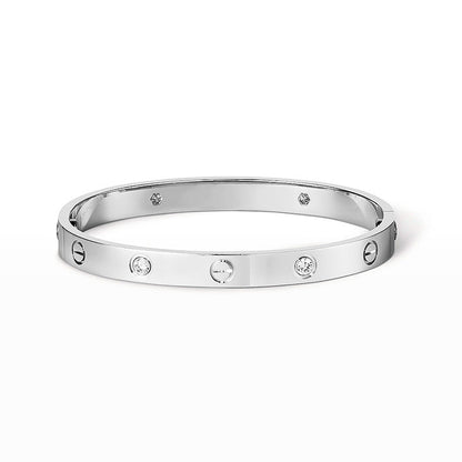 [Vicky] LIEBESARMBAND 6,1 MM 4 DIAMANTEN 