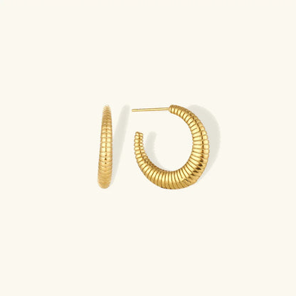 [Royal Vicky]Bailey Hoop Earrings