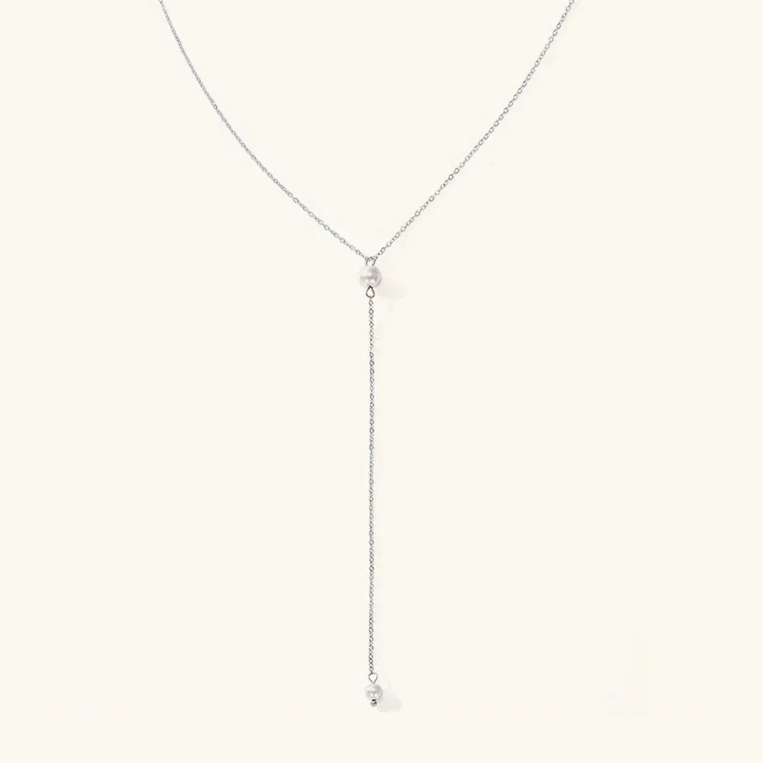 [Royal Vicky]Beatrice Pearl Tassel Necklace