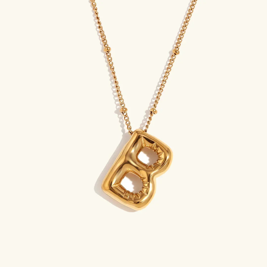 [Royal Vicky]Balloon Gold Initial Necklace