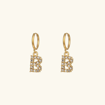 [Royal Vicky]Wilhemina Initial Letter Earrings