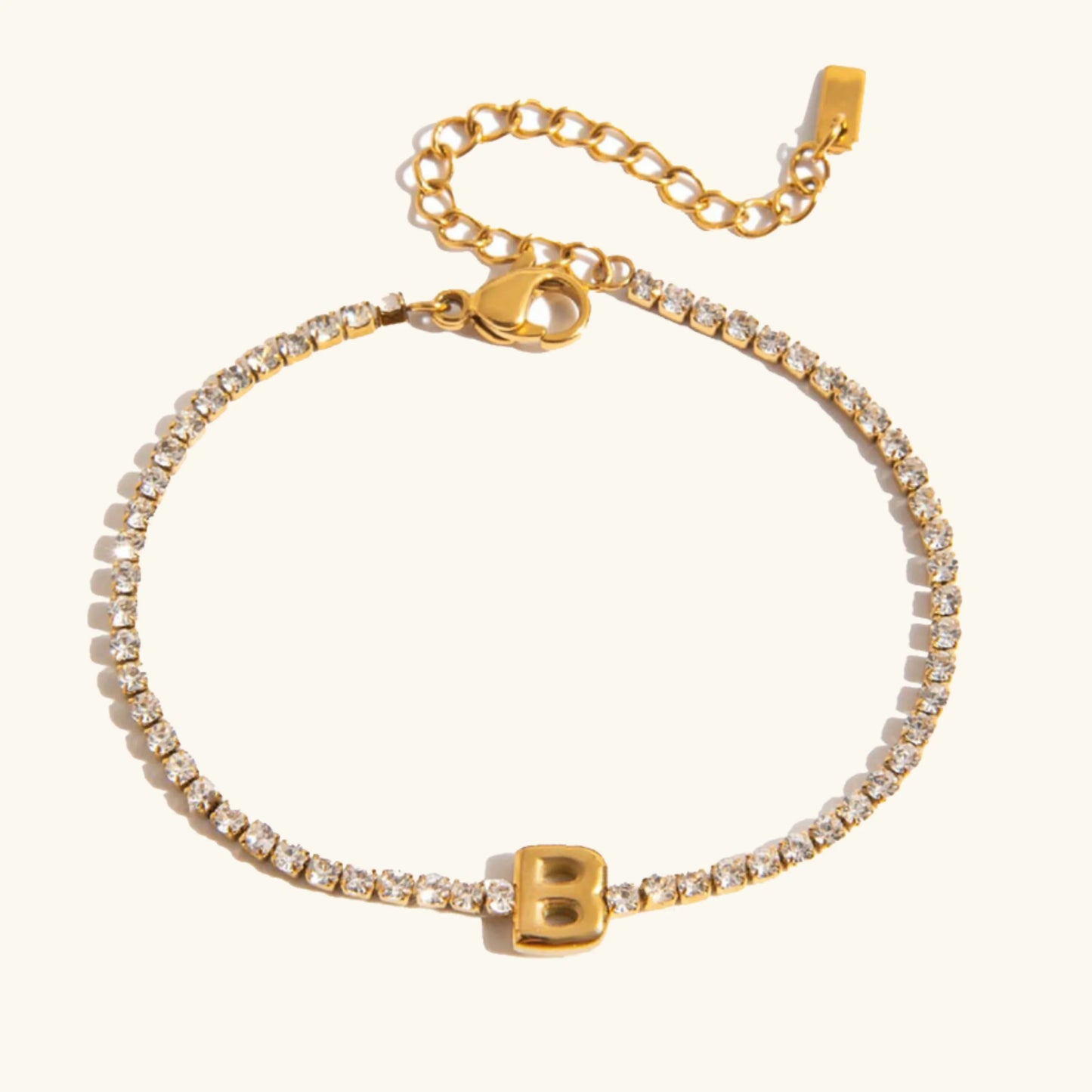 [Royal Vicky]Avaria Bubble Letter Tennis Bracelet