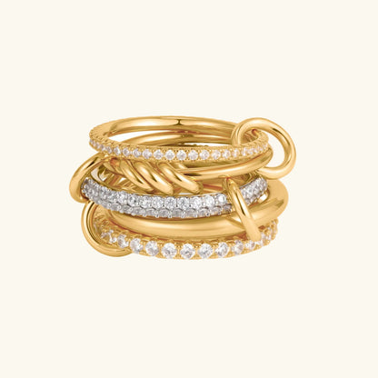 [Royal Vicky]Blaise Stacked Diamond Ring