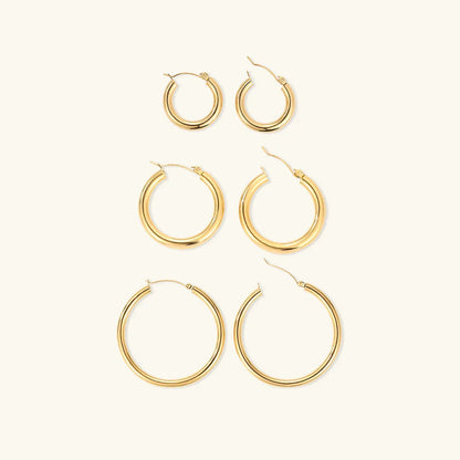 [Royal Vicky]Broad Round Hoops