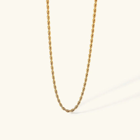 [Royal Vicky]Calle Rope Chain Gold Necklace