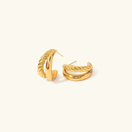 [Royal Vicky]Cecilia Layered Earrings