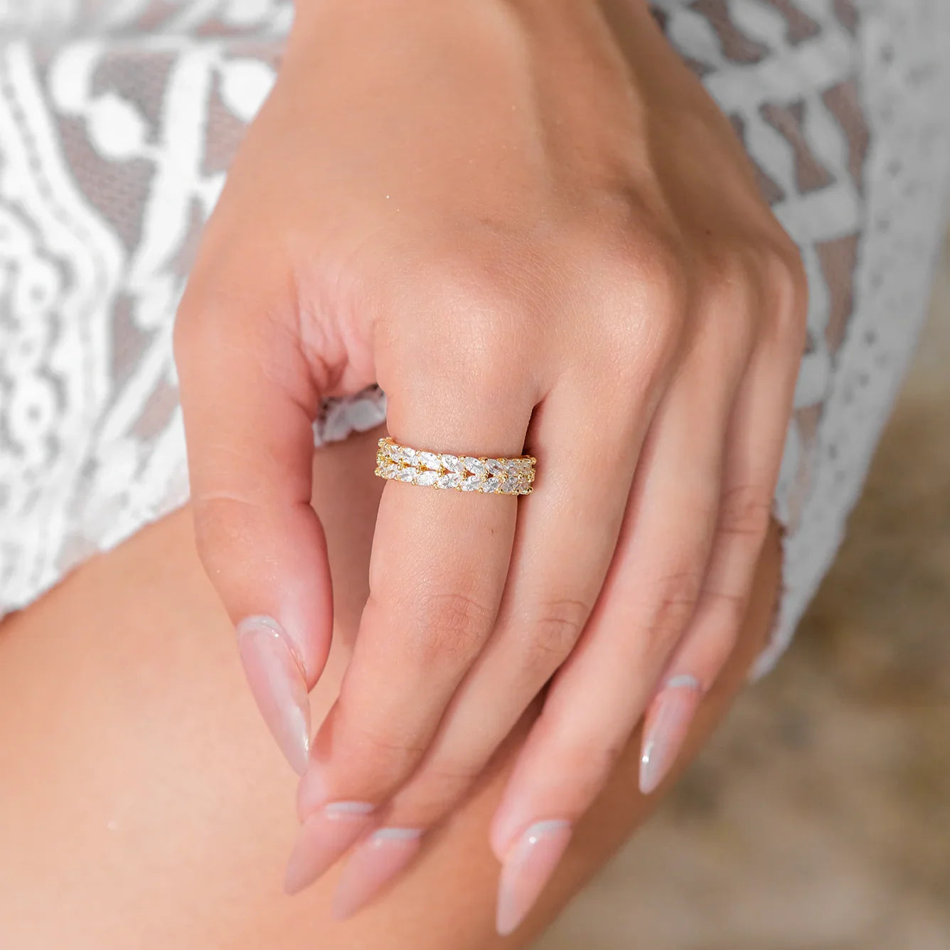 [Royal Vicky]Clarisse Patterned Gold Ring