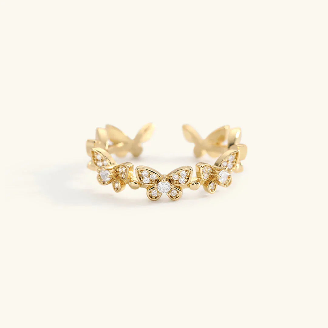 [Royal Vicky]Colleen Butterfly Gold Ring