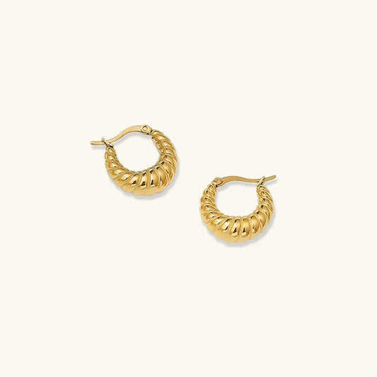 [Royal Vicky]Croissant Hoop Earrings