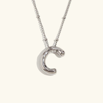 [Royal Vicky]Balloon Gold Initial Necklace