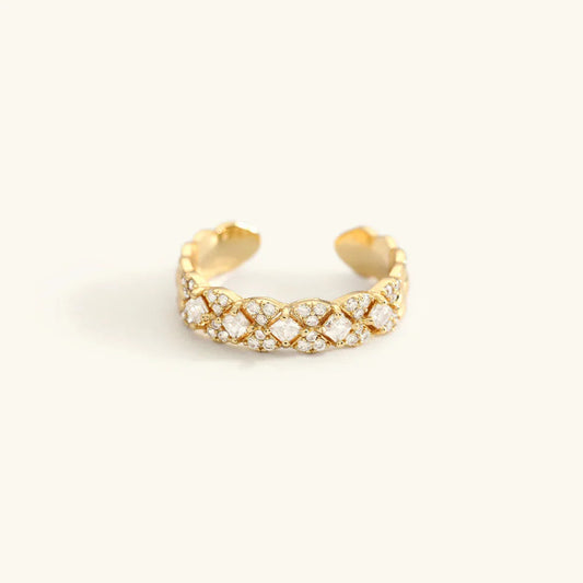 [Royal Vicky]Camille Gold Patterned Ring