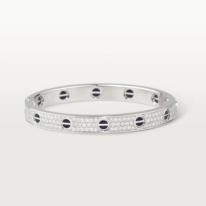 [Vicky] LIEBESARMBAND 6,1 MM DIAMANTBESAMT KERAMIK 