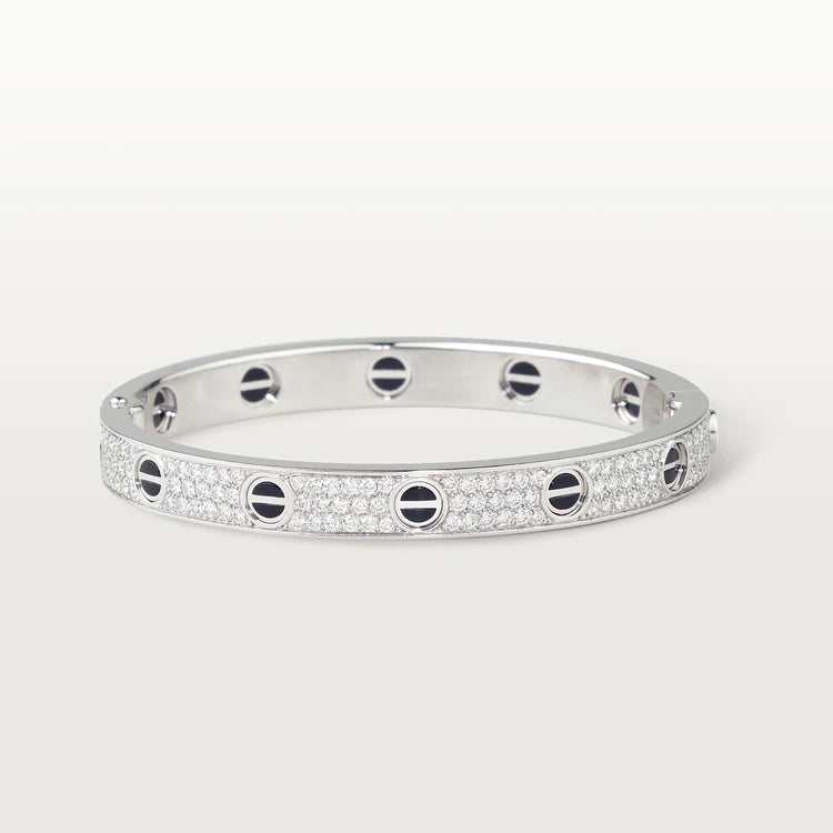 [Royal&Vicky]LOVE BRACELET 6.1MM DIAMOND-PAVED CERAMIC