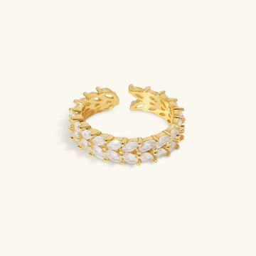 [Royal&Vicky]Clarisse Patterned Gold Ring