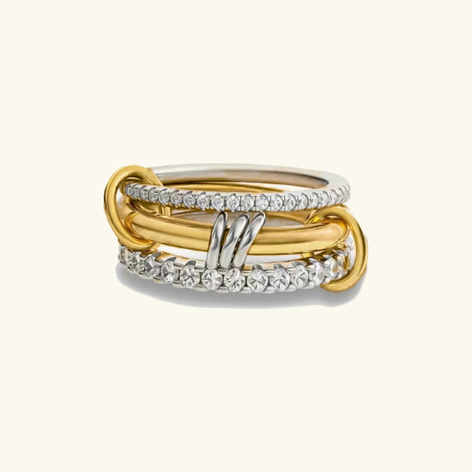 [Royal Vicky]Cosette Stacked Diamond Ring