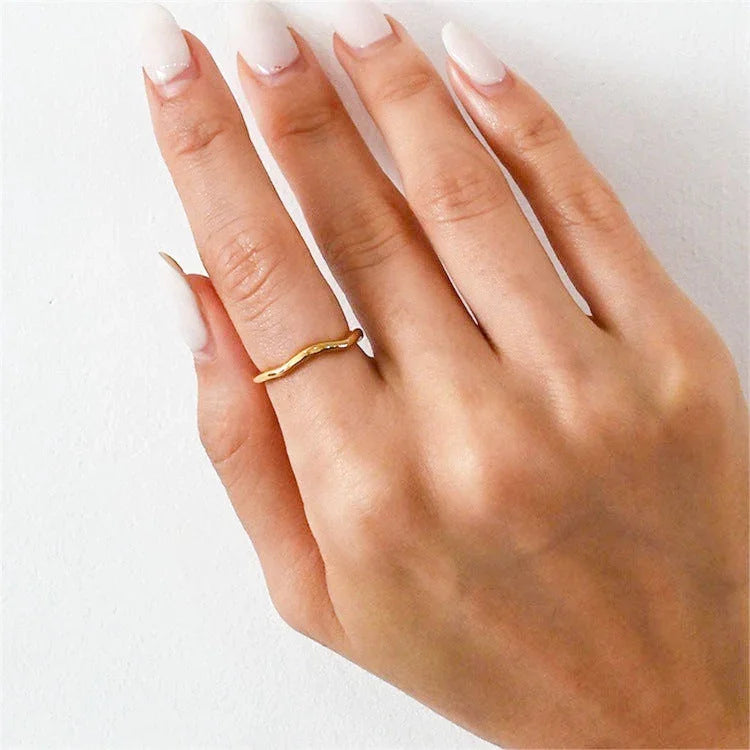 [Royal Vicky]Dianne Gold Stacker Ring