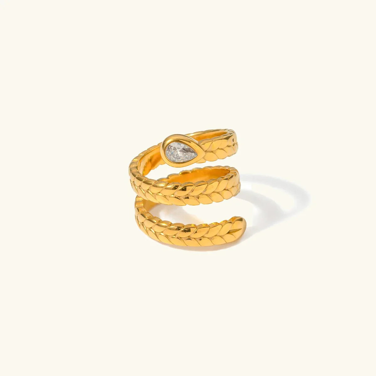 [Royal Vicky]Davina Gold Serpent Ring