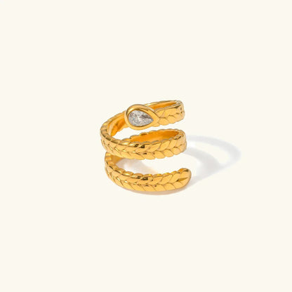 [Royal Vicky]Davina Gold Serpent Ring