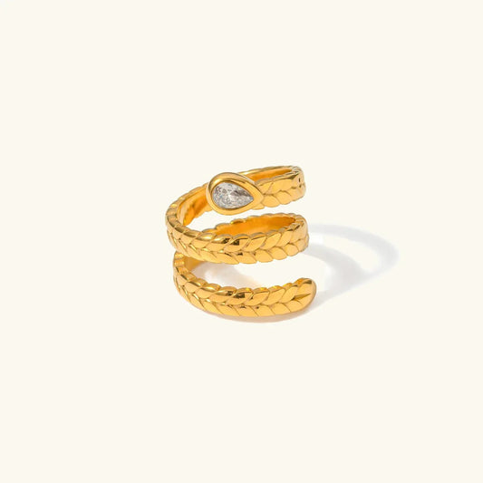 [Royal Vicky]Davina Gold Serpent Ring