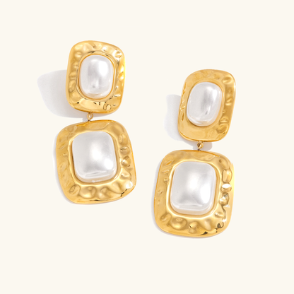 [Royal Vicky]Trixie Chunky Pearl Drop Earrings