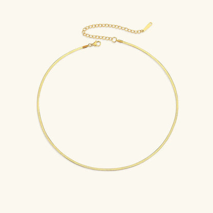[Royal Vicky]Elizabeth Gold Herringbone Necklace