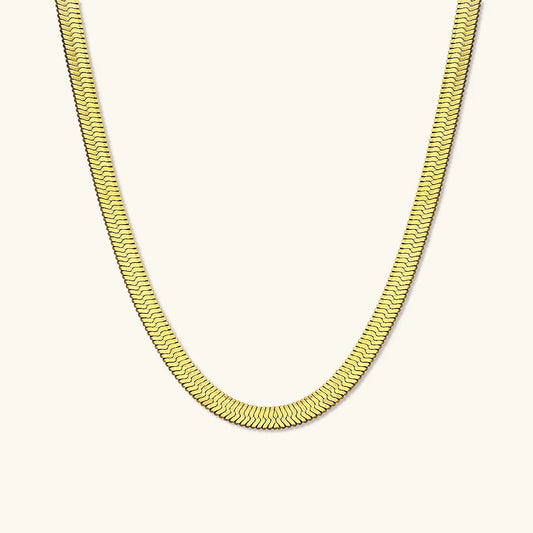 [Royal Vicky]Elysian Gold Herringbone Necklace