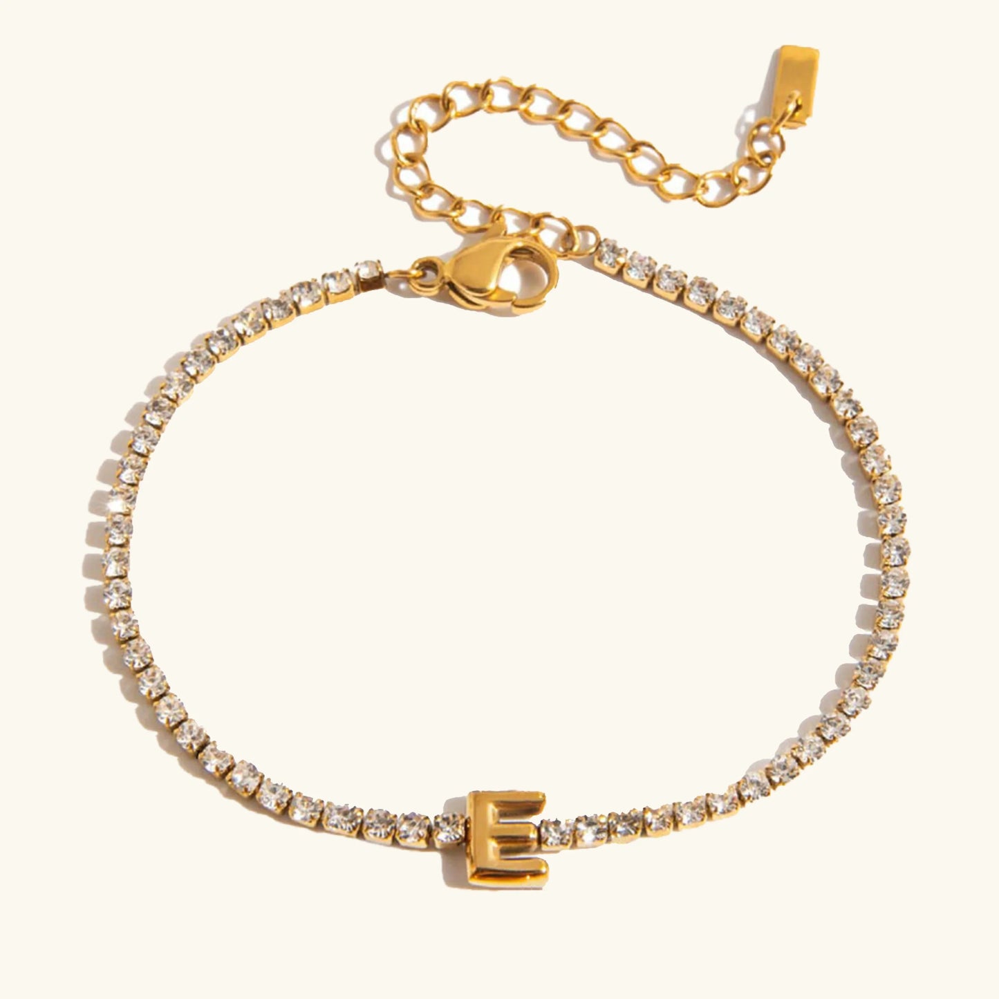 [Royal Vicky]Avaria Bubble Letter Tennis Bracelet