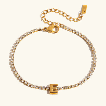 [Royal Vicky]Avaria Bubble Letter Tennis Bracelet
