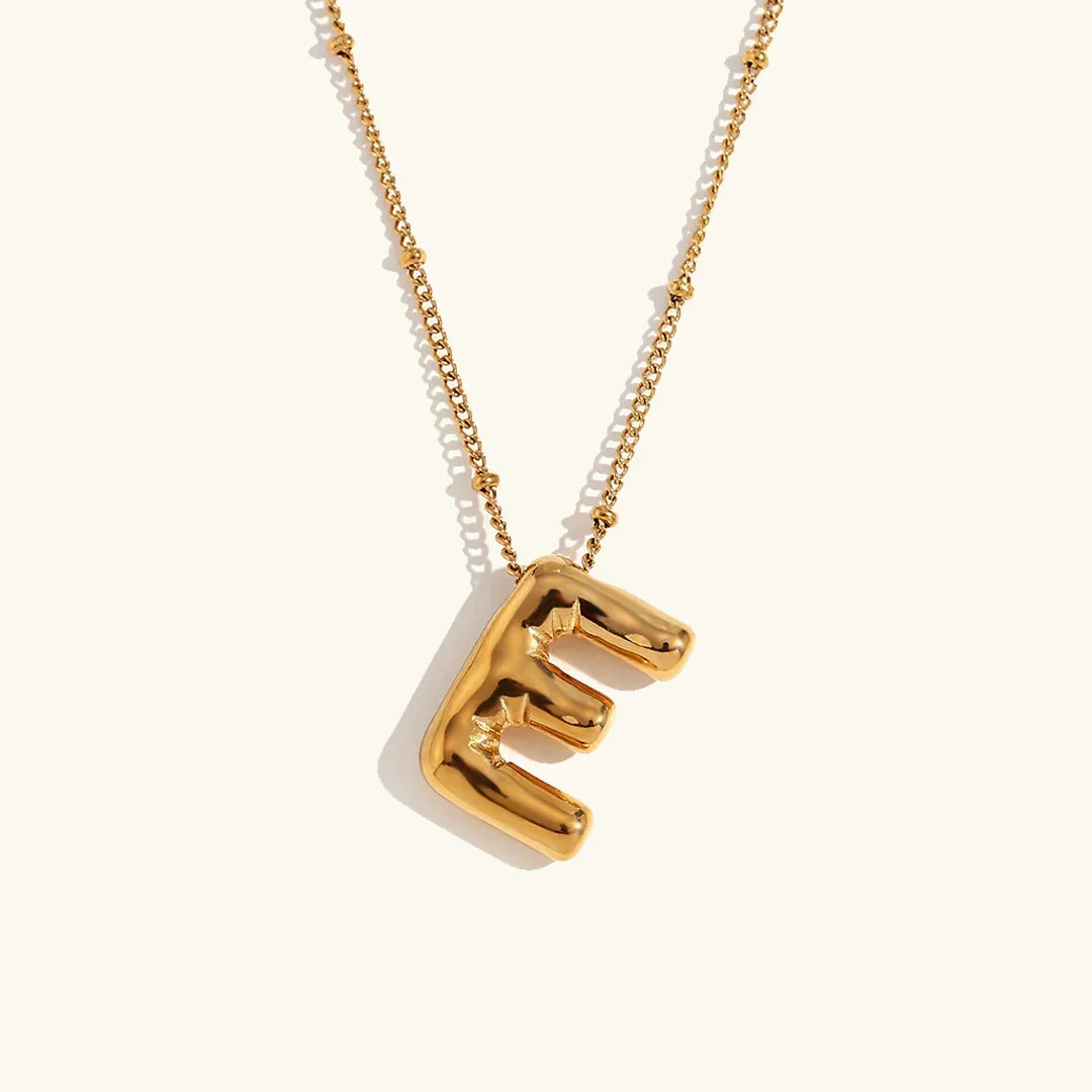[Royal Vicky]Balloon Gold Initial Necklace