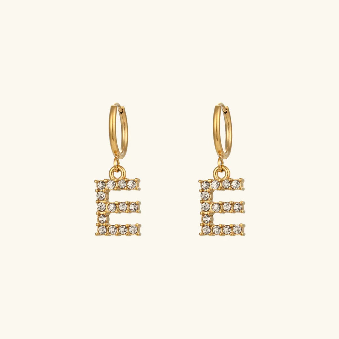 [Royal Vicky]Wilhemina Initial Letter Earrings