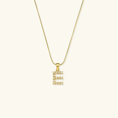 [Royal Vicky]Augustine Initial Letter Pearl Necklace