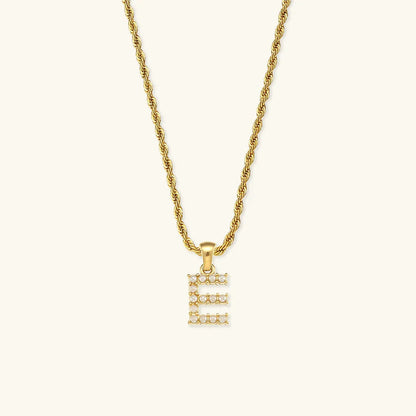 [Royal Vicky]Elodie Initial Letter Pearl Necklace