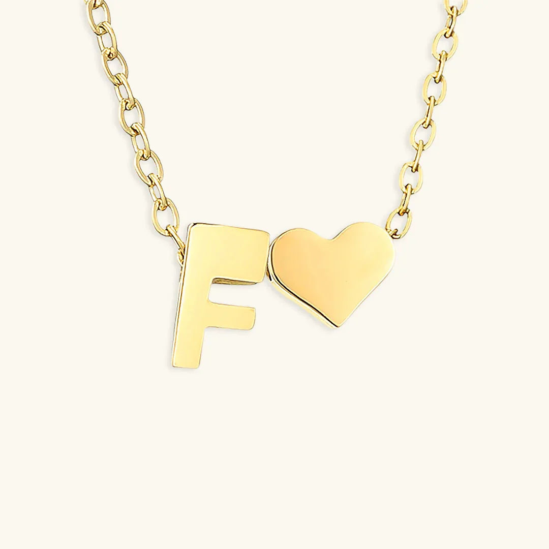 [Royal Vicky]Ria Initial Letter Gold Necklace