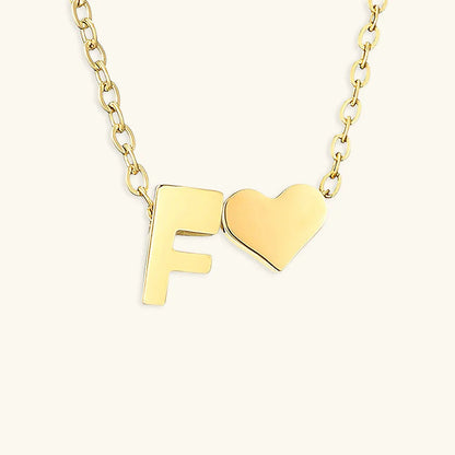 [Royal Vicky]Ria Initial Letter Gold Necklace