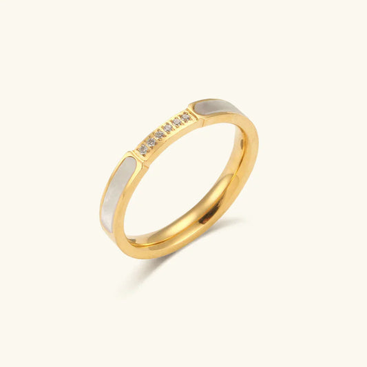 [Royal Vicky]Gabrielle Diamond Simulant Gold Ring