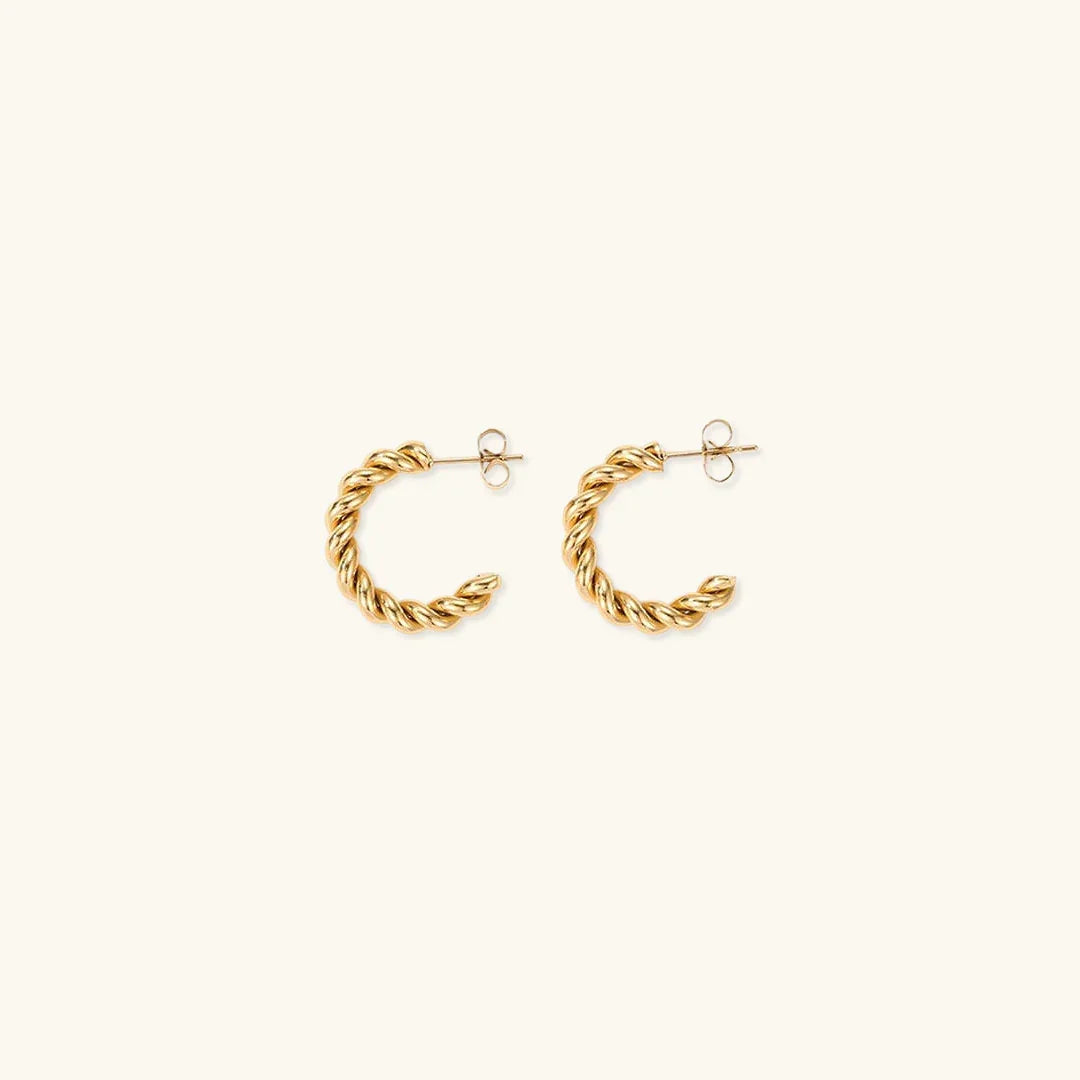 [Royal&Vicky]Gigi Twist Goldohrringe