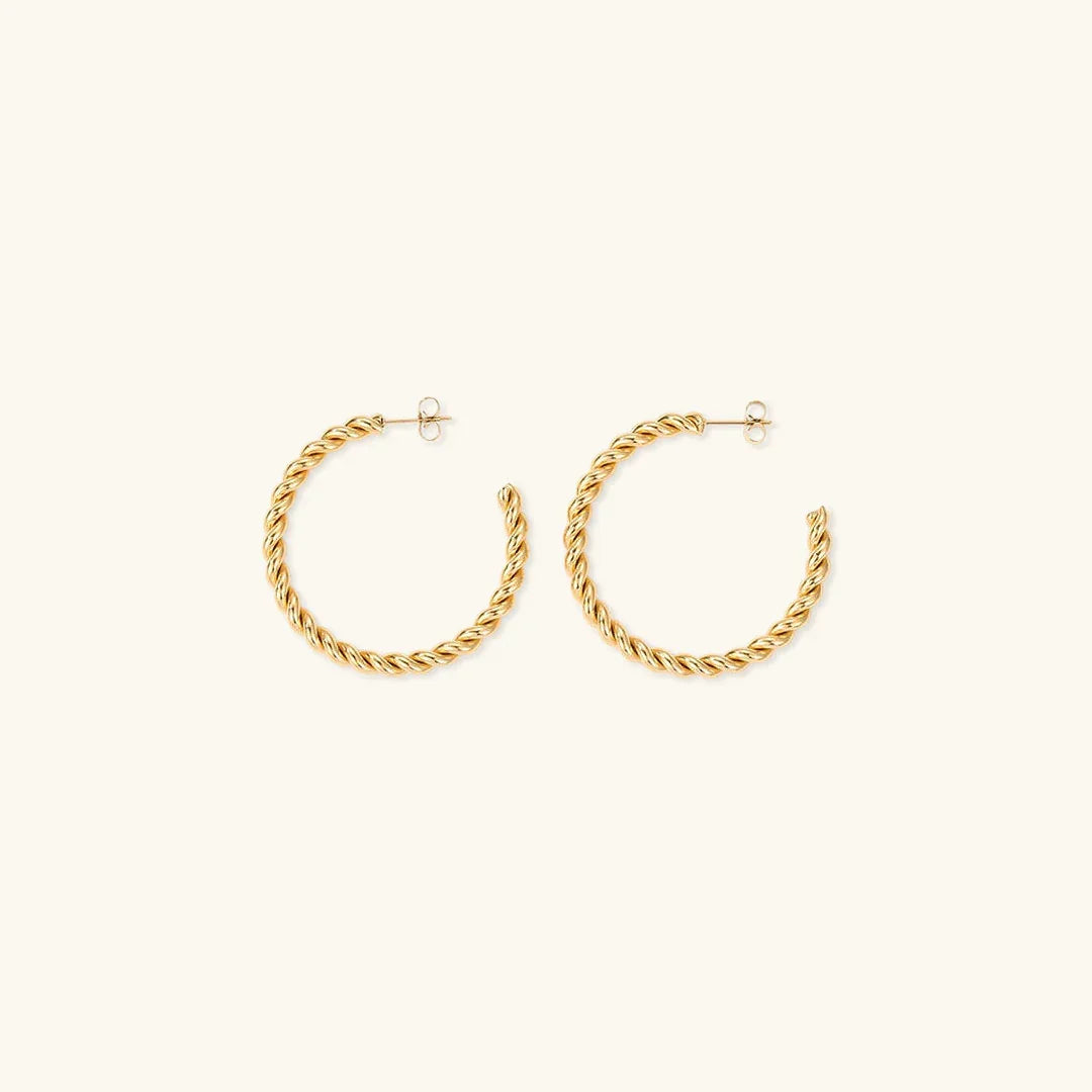 [Royal&Vicky]Gigi Twist Goldohrringe
