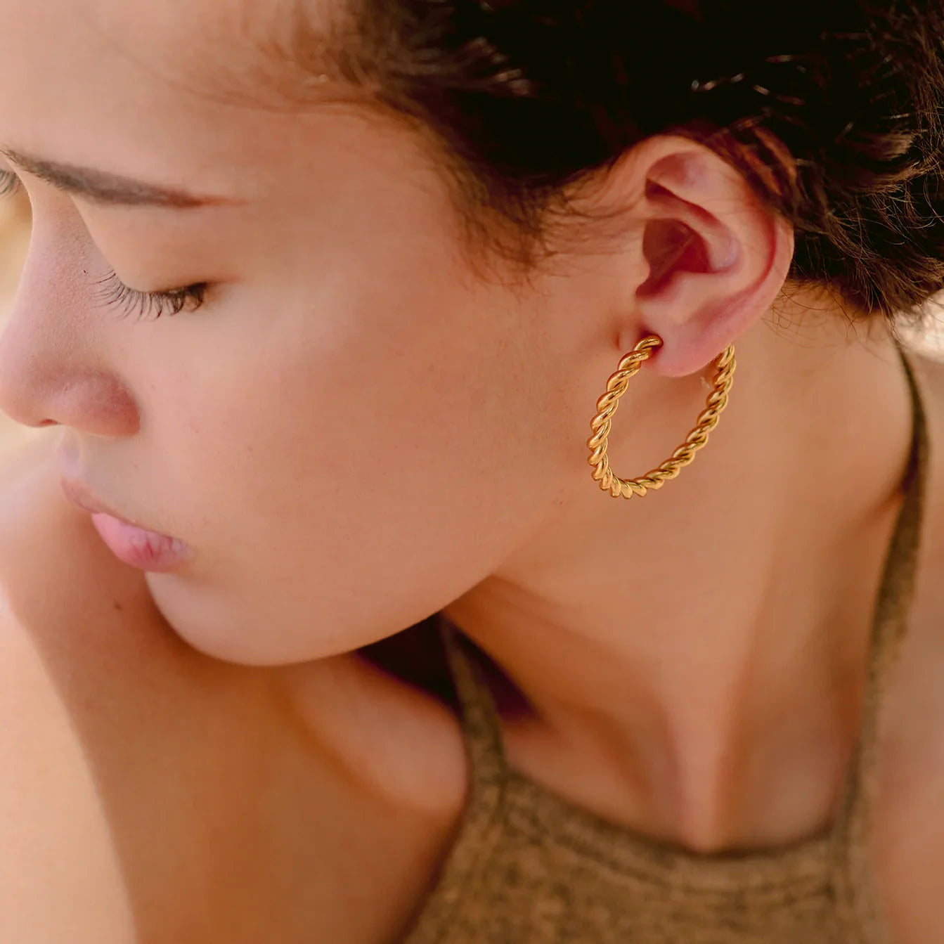 [Royal Vicky]Gigi Twist Gold Earrings