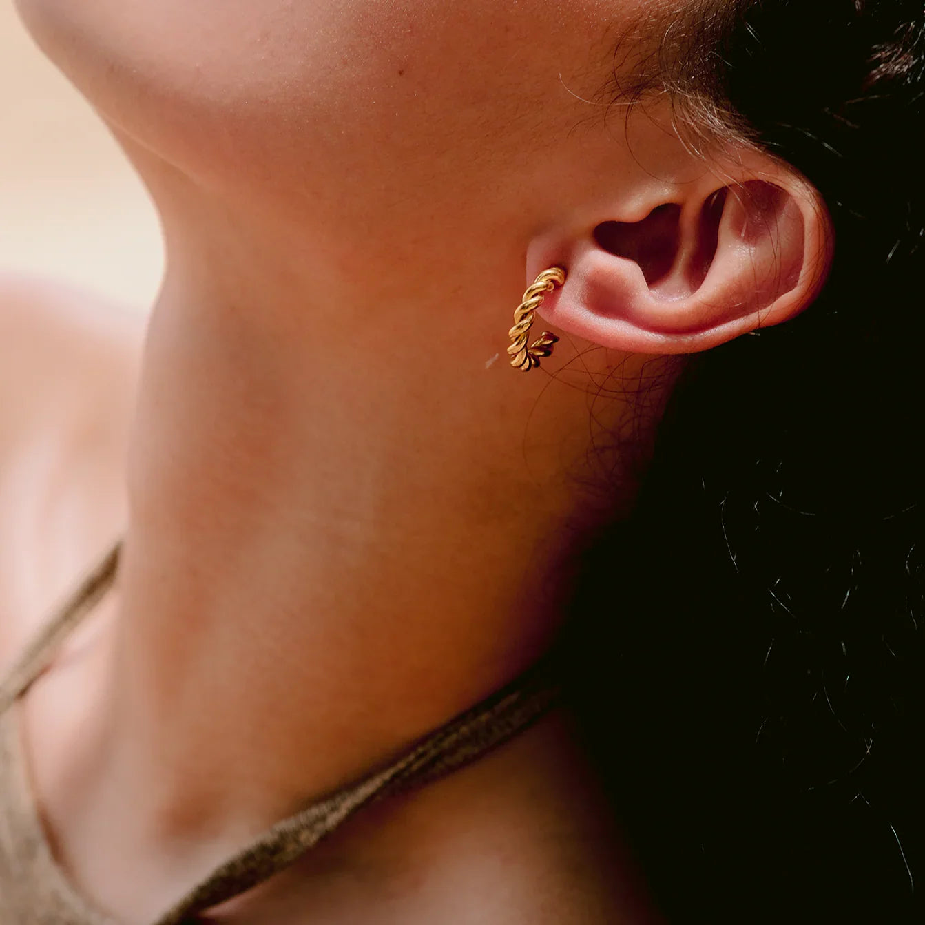[Royal Vicky]Gigi Twist Gold Earrings