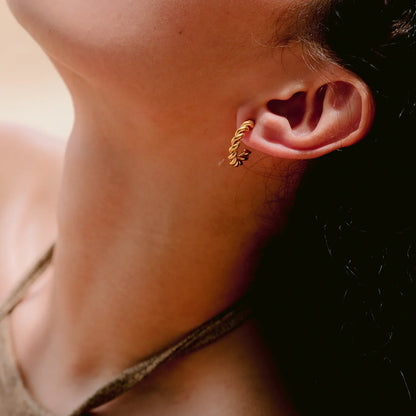 [Royal Vicky]Gigi Twist Gold Earrings